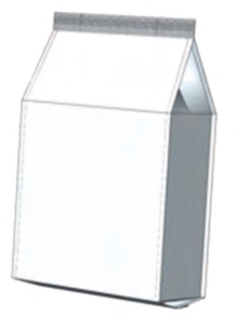 Standbeutel mit Kantensiegelung